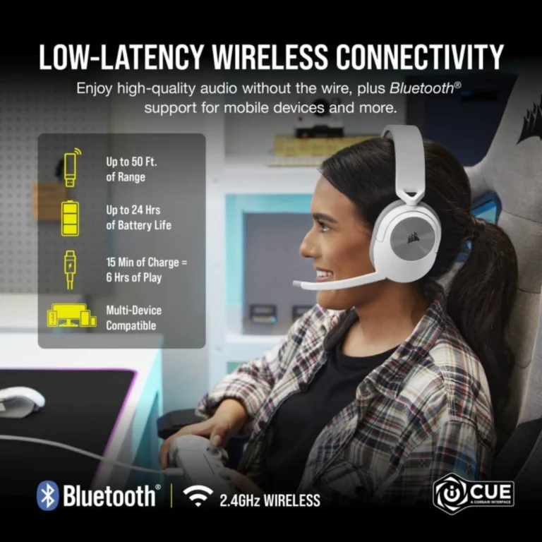 Audifonos-Corsair-HS55-Wireless-Blanco-Gaming