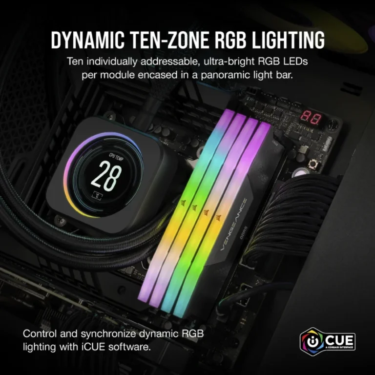 Memoria-RAM-Corsair-Vengeance-RGB-16GB-DDR5-5200MHz