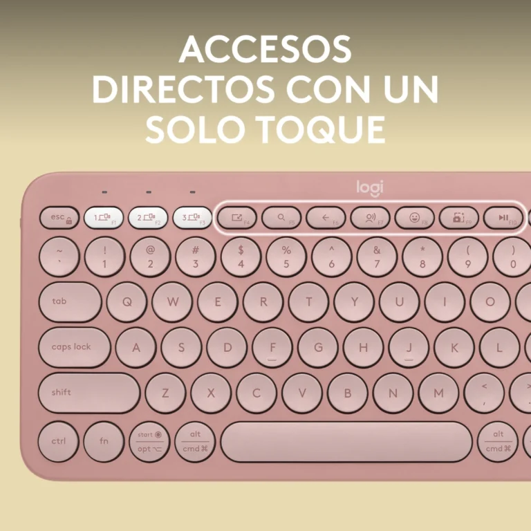 Teclado-Multidispositivo-Logitech-Pebble-Keys-2-K380s-Rosa