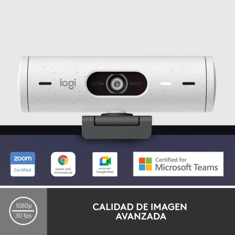 Webcam-logitech-brio-500-gris