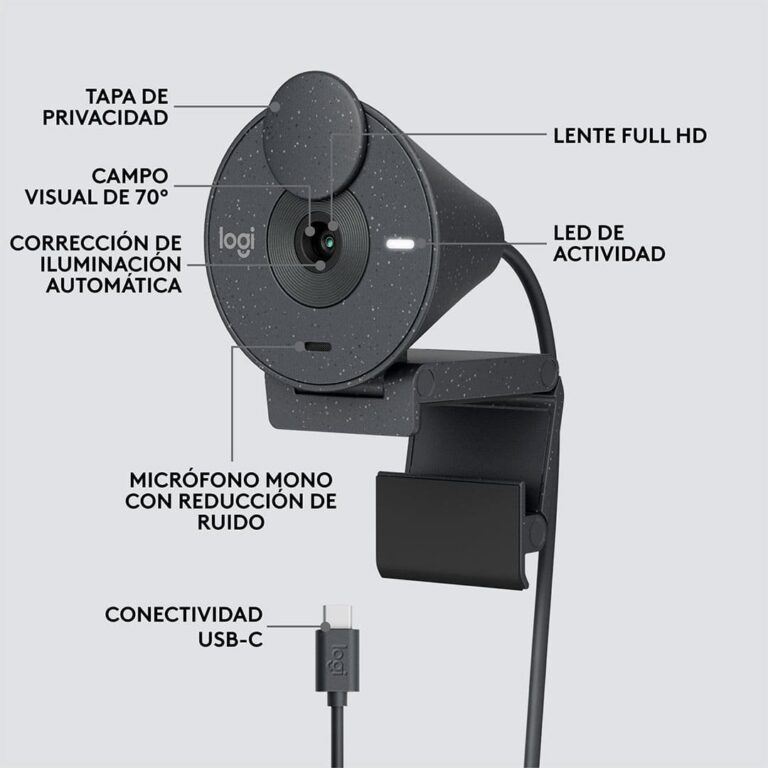 carmara-logitech-brio-300-grafito